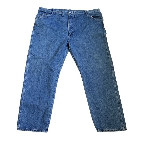 Wrangler Regular Fit Straight Leg Cotton Jeans 48 x 30 - Picture 1 of 5